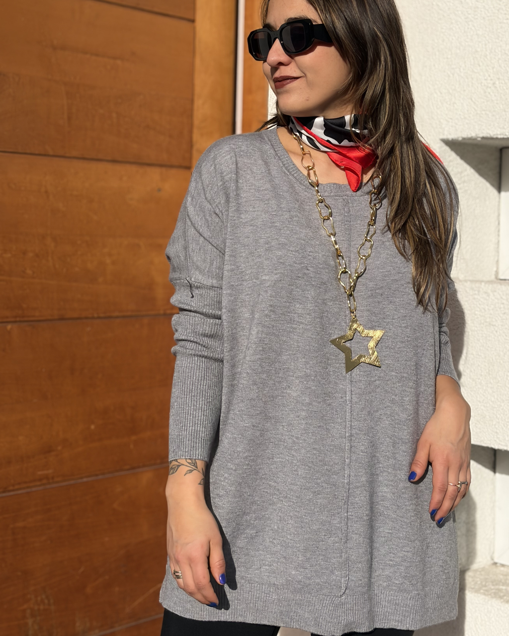 Sweater Luna - Gris