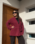 Chaqueton Kimono - Lana - Burdeo
