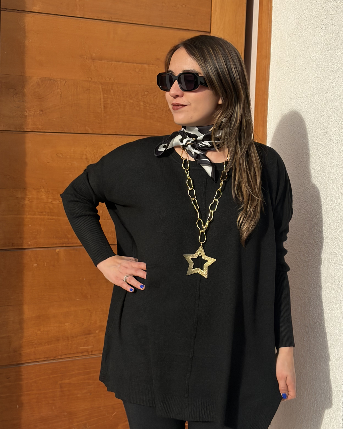 Sweater Luna - Negro