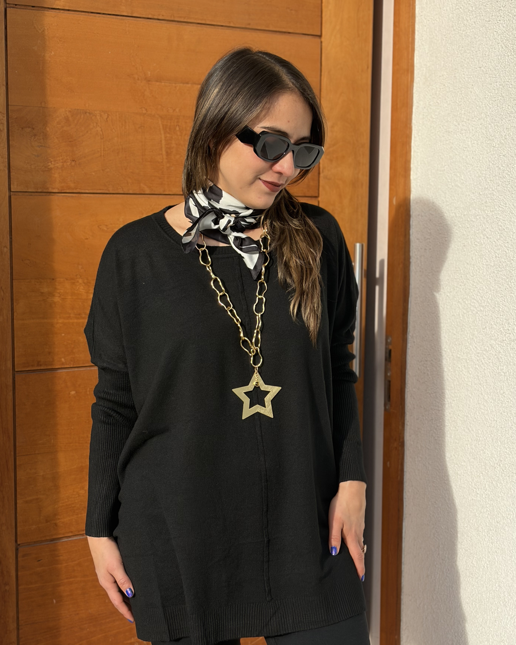 Sweater Luna - Negro