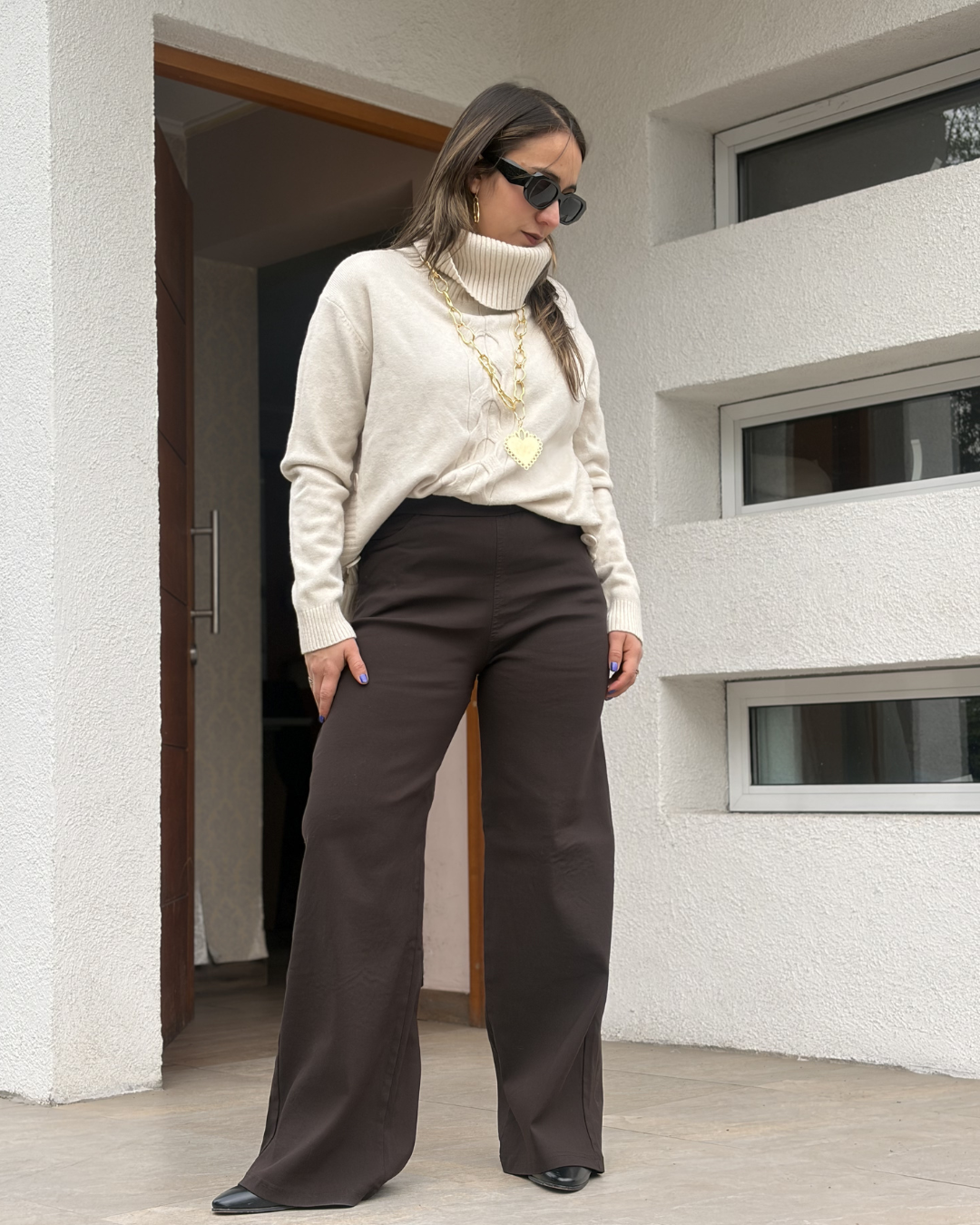 Pantalon Maria Gracia - Cafe