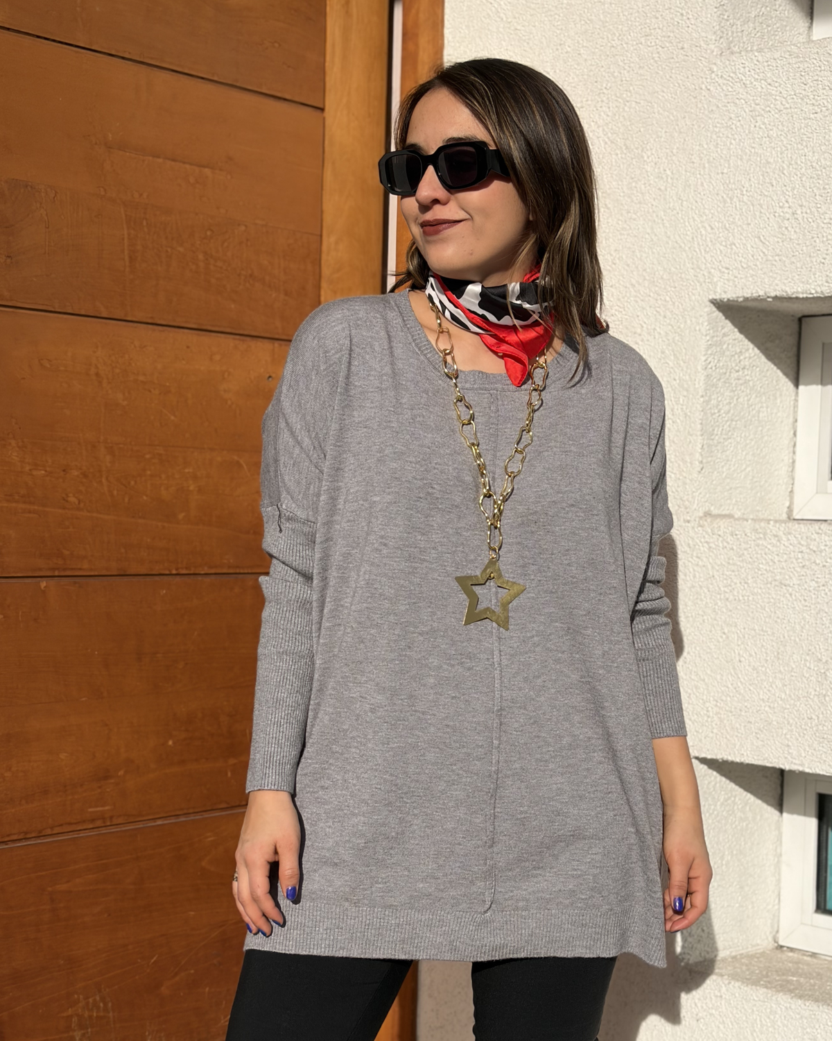 Sweater Luna - Gris