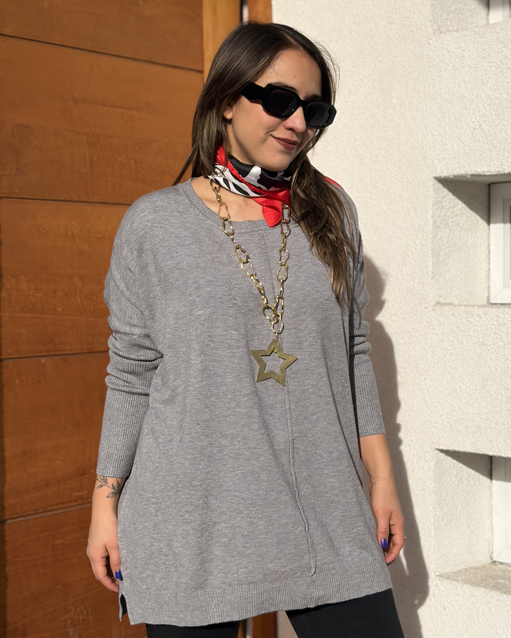 Sweater Luna - Gris