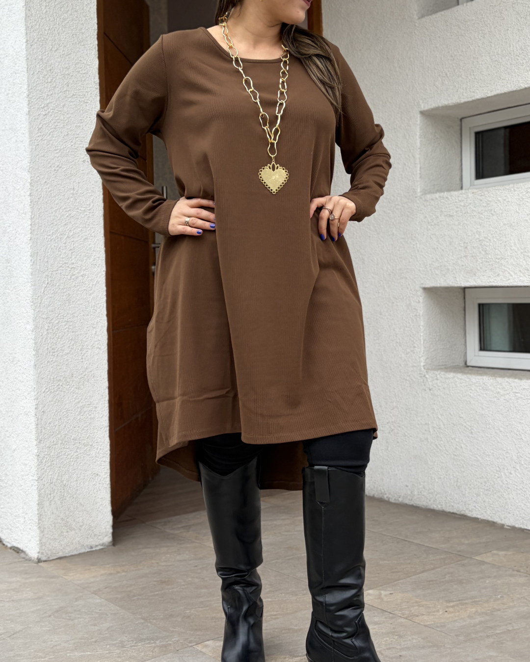 Vestido Paula - Cafe