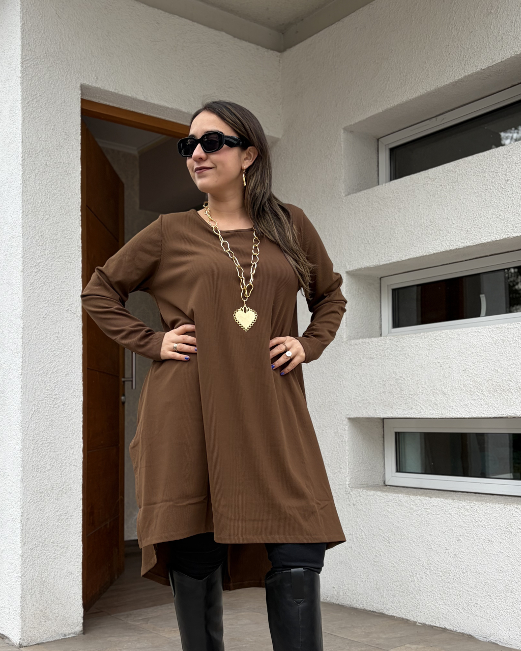 Vestido Paula - Cafe