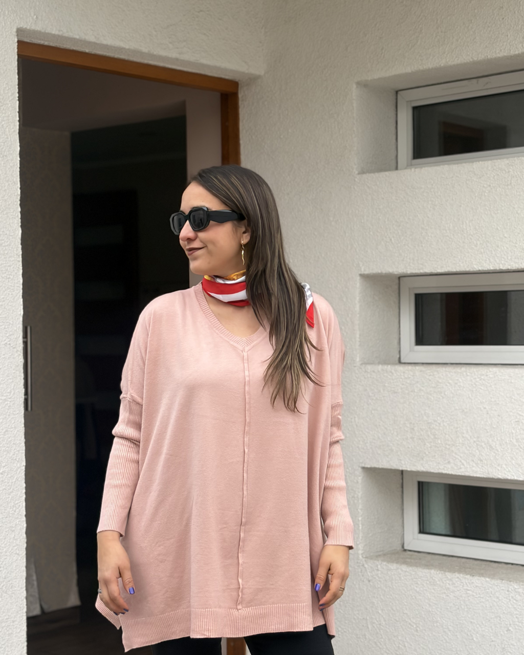 Sweater Pia - Palo rosa