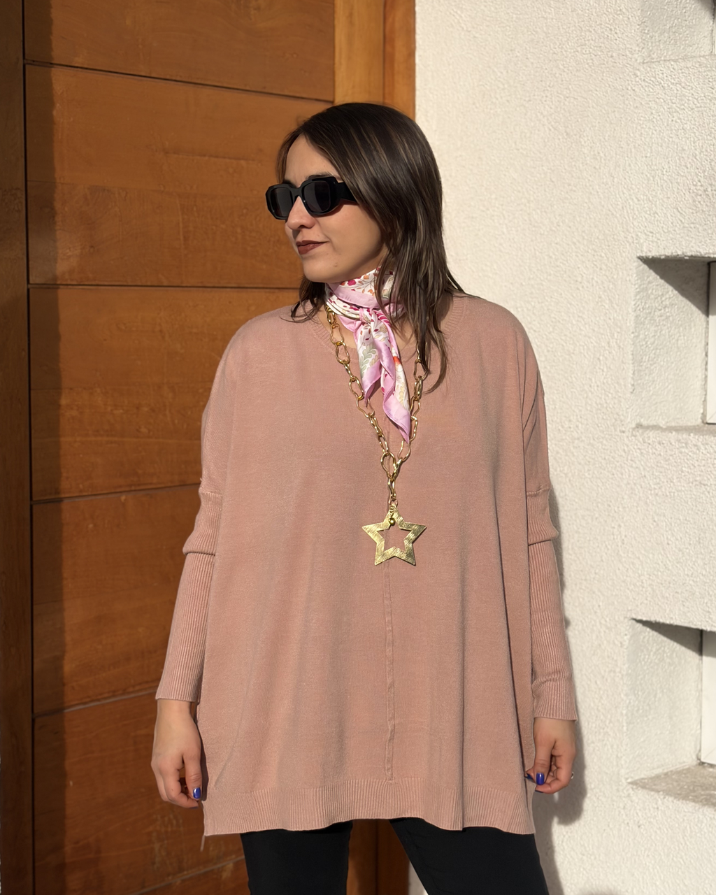 Sweater Luna - Palo rosa