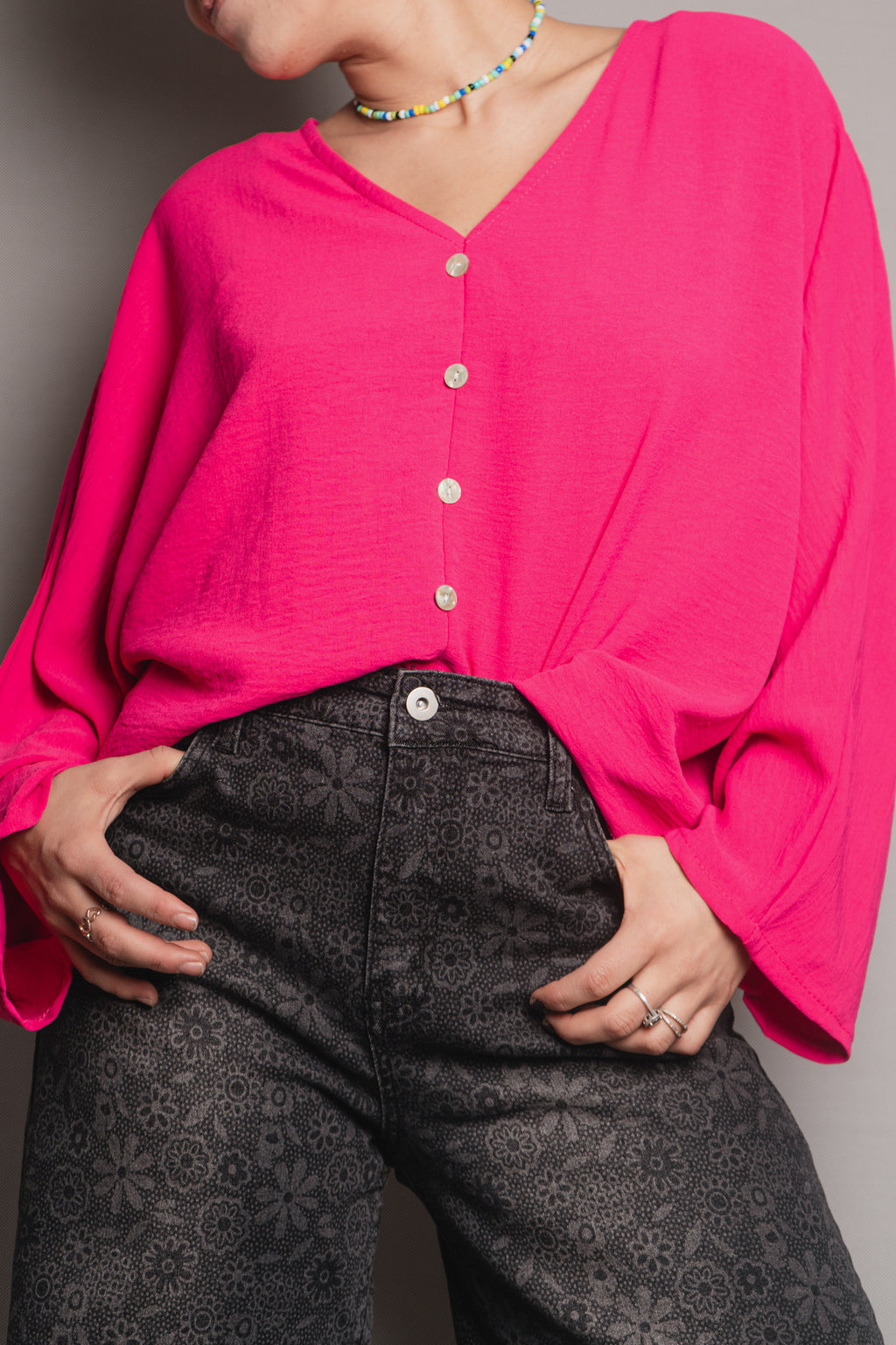 Blusa Mariposa - Fucsia