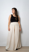 Pantalon Palazo ancho - Crudo