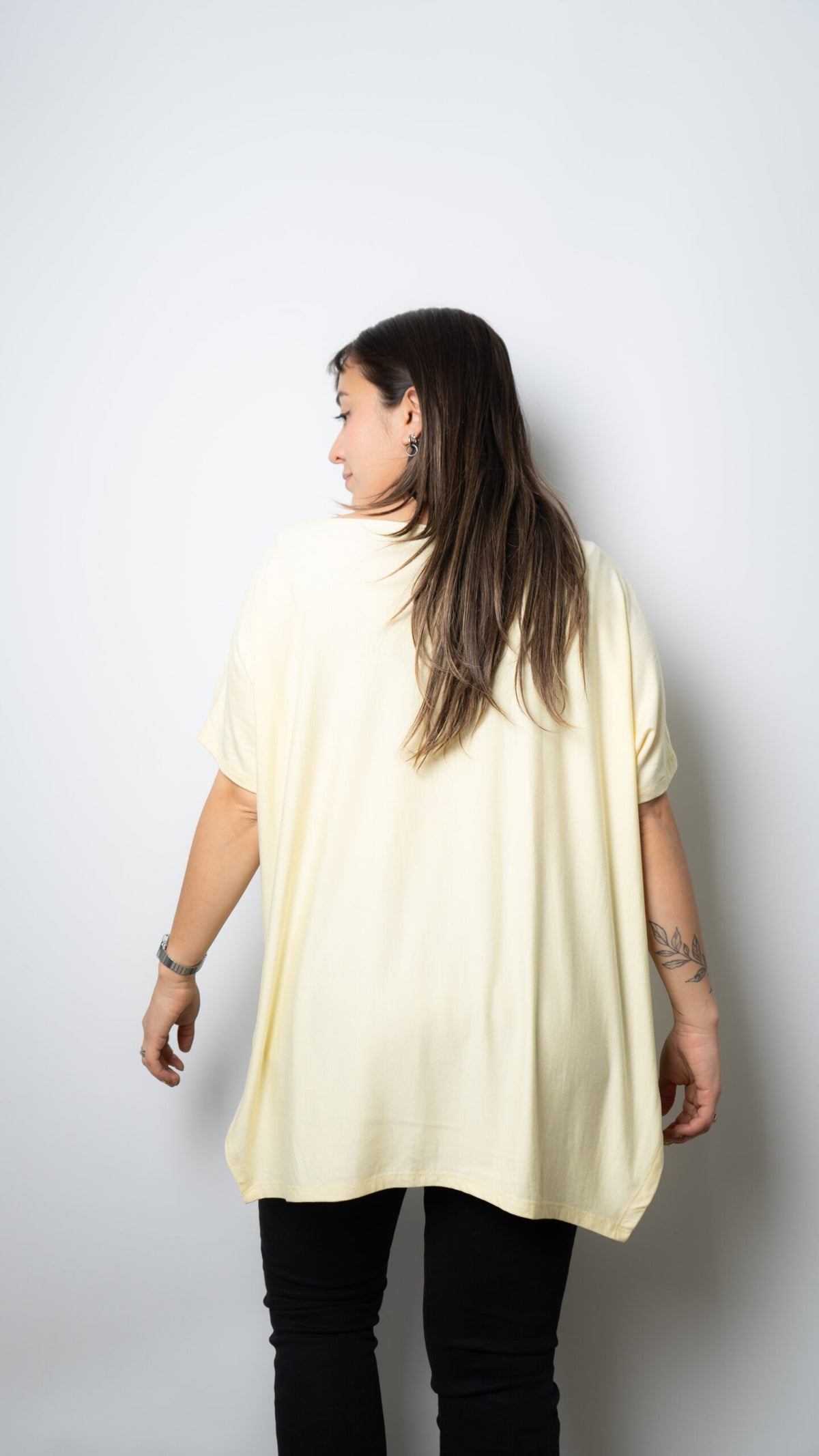 Polera algodón Emilia - Amarillo pastel