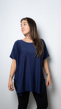 Polera algodón Emilia - Azul marino