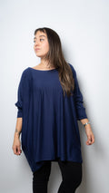 Polera Monica - con mangas - Azul marino