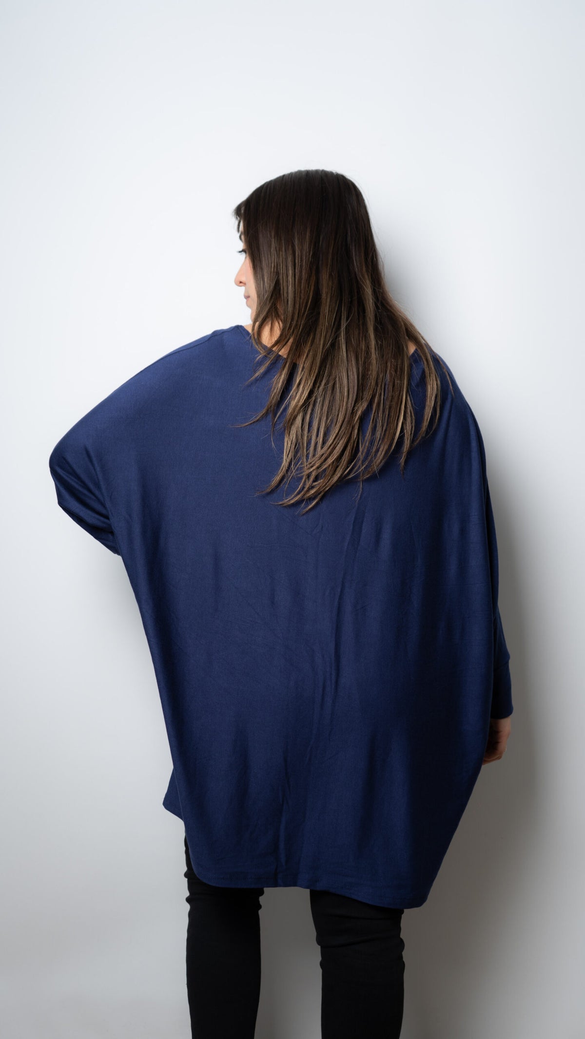 Polera Monica - con mangas - Azul marino