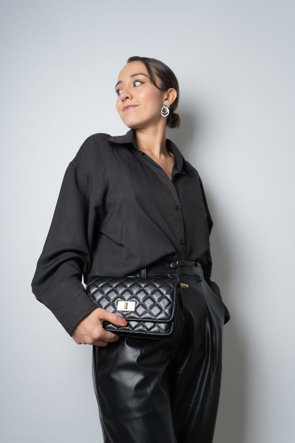 Cartera Mina - Negra