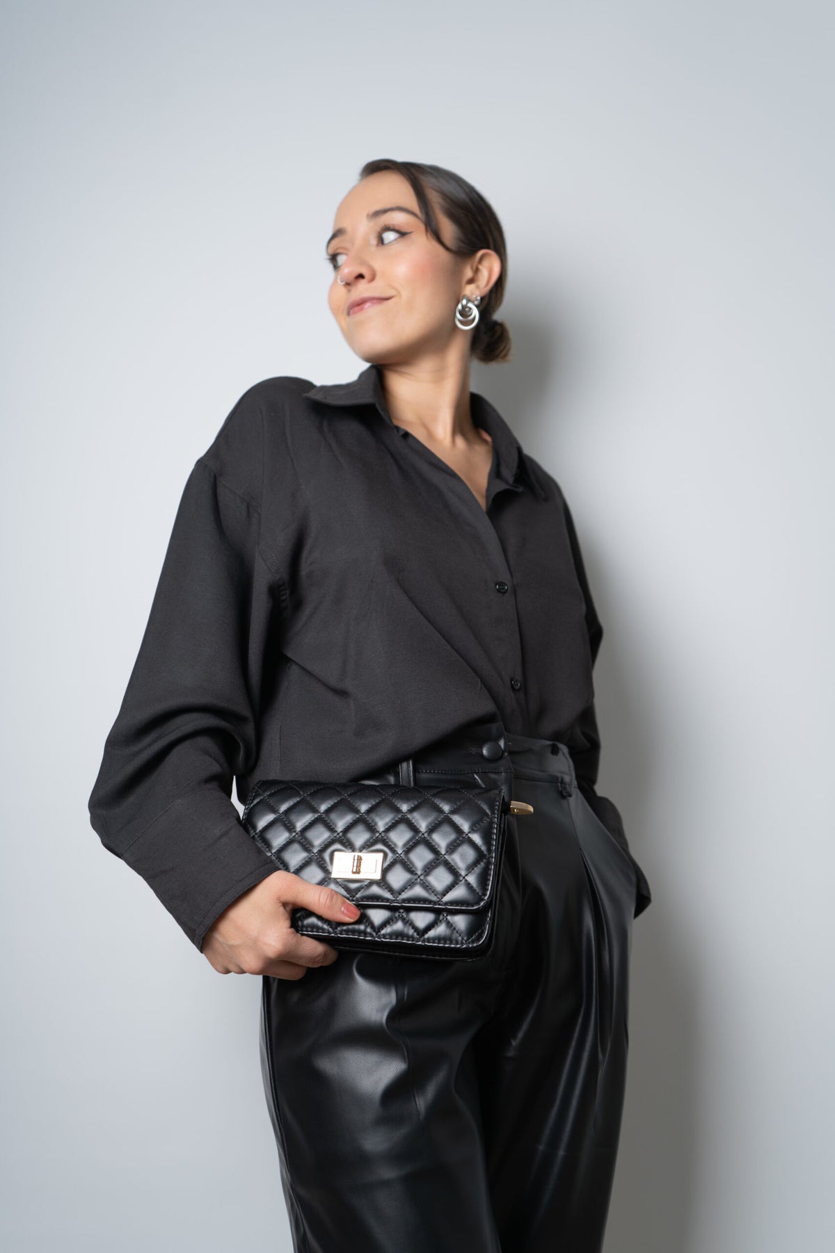 Cartera Mina - Negra