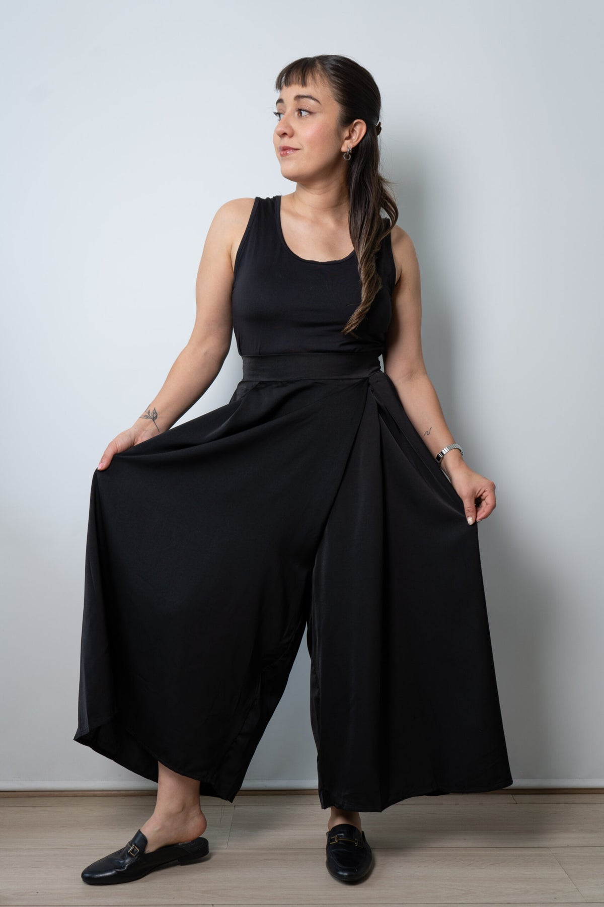 Falda pantalon Emilia - Negro