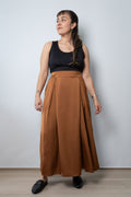 Falda pantalon Emilia - Cafe tabaco