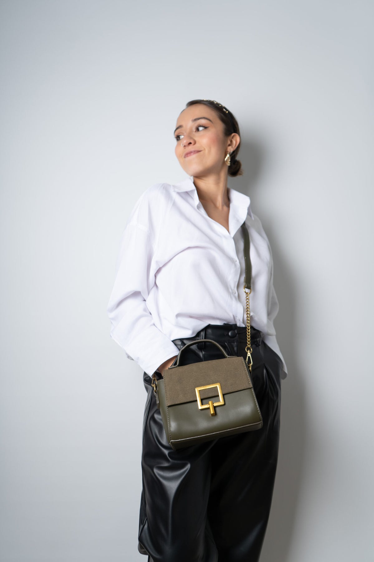 Cartera Olivia - Verde oscuro