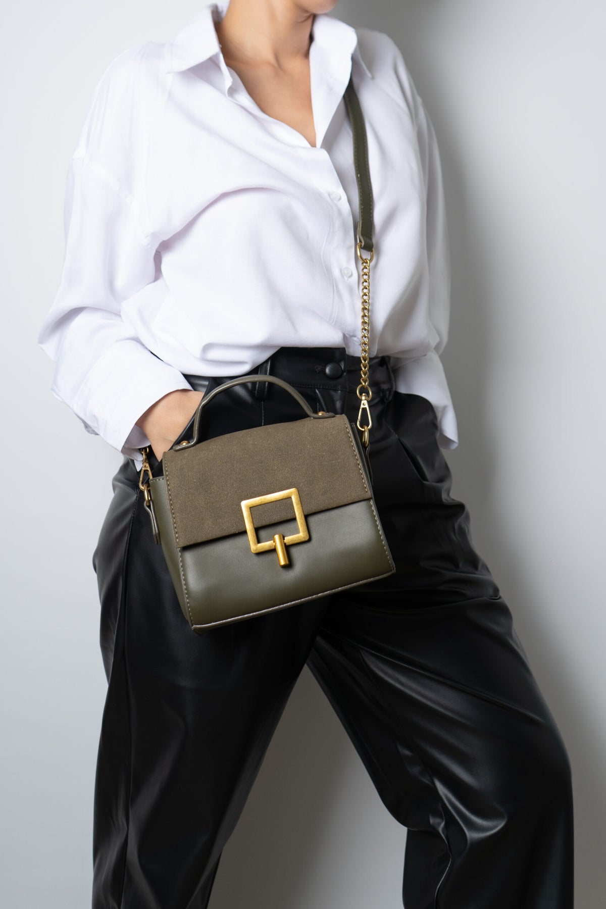 Cartera Olivia - Verde oscuro
