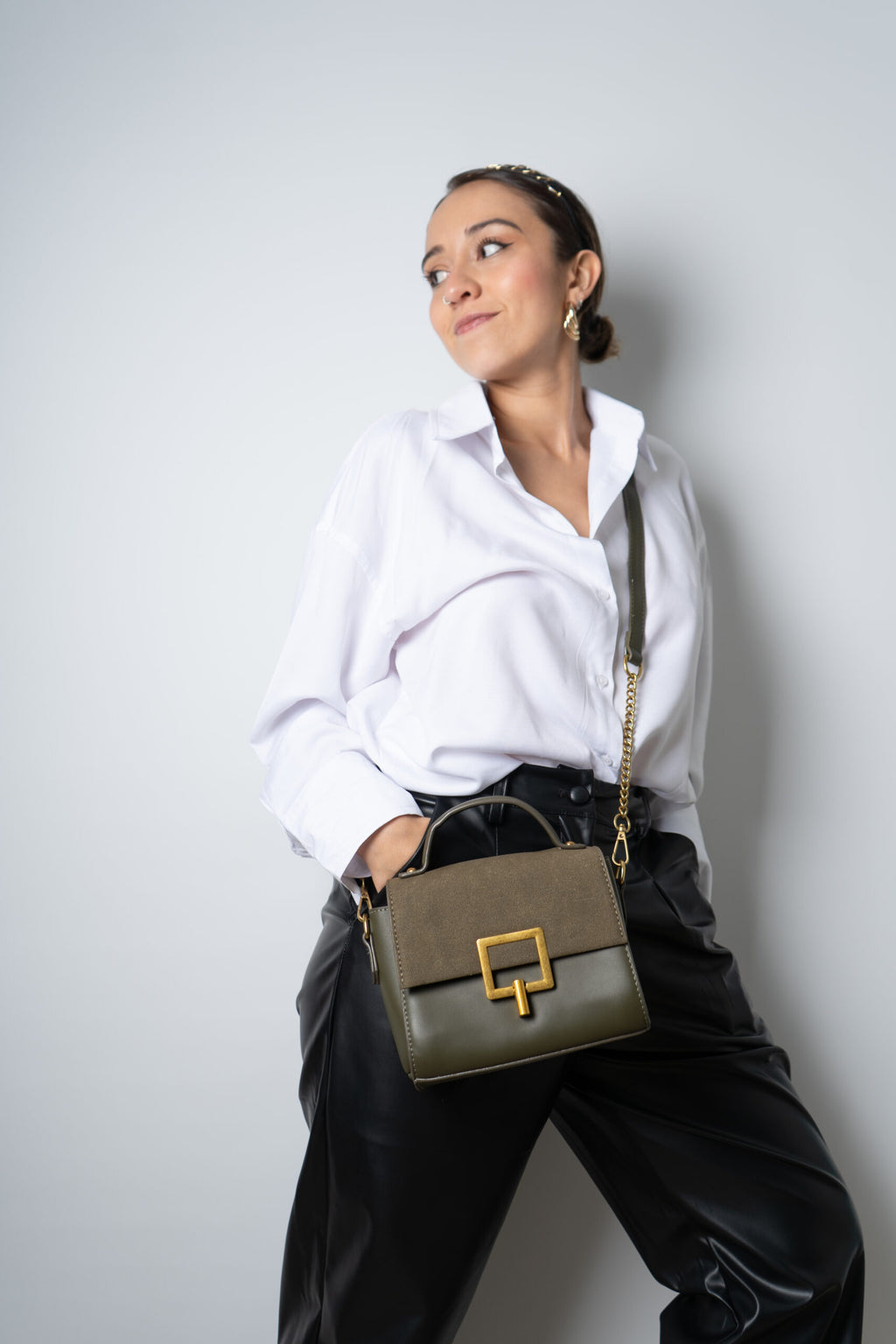 Cartera Olivia - Verde oscuro
