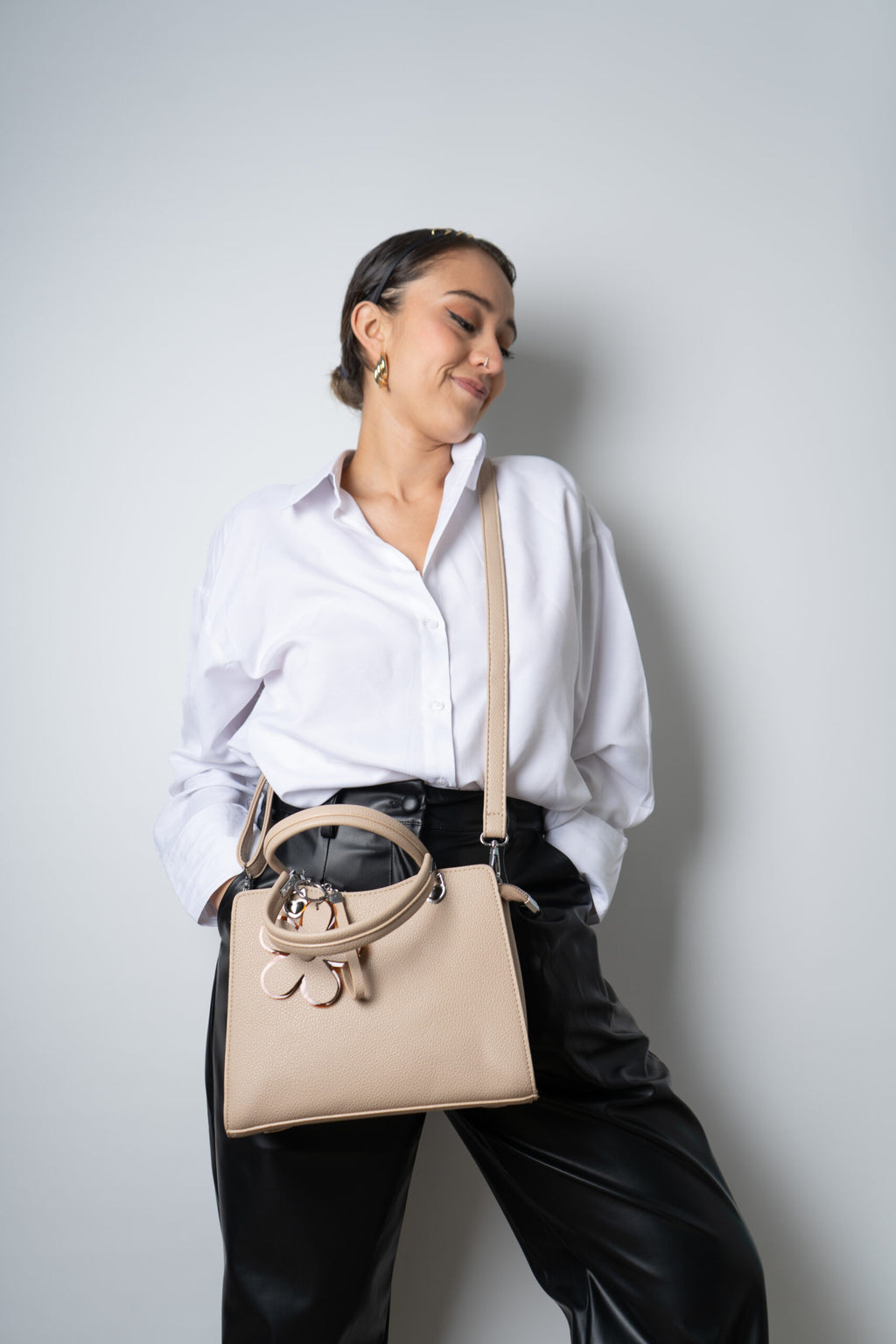 Cartera Min - Crema