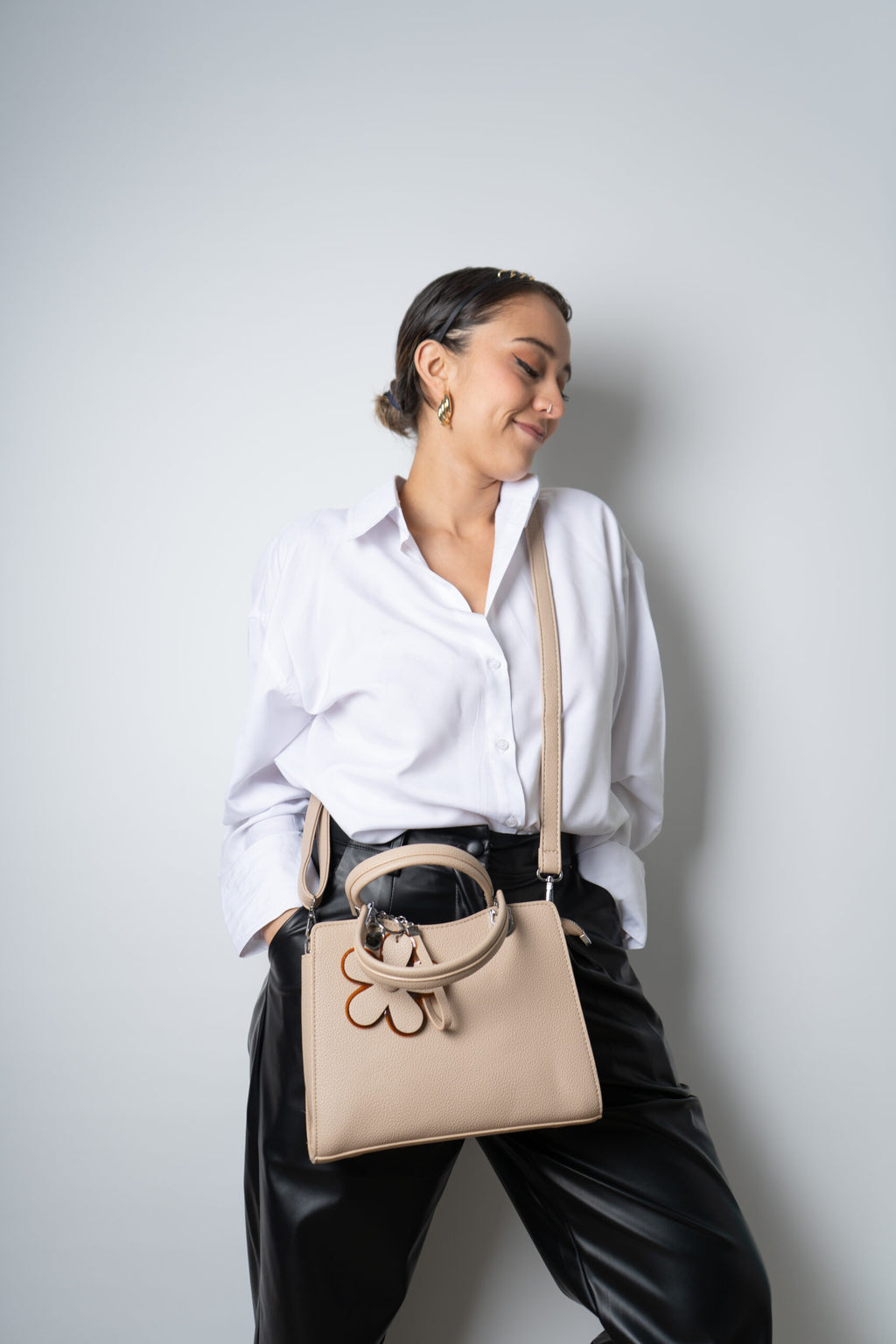 Cartera Min - Crema