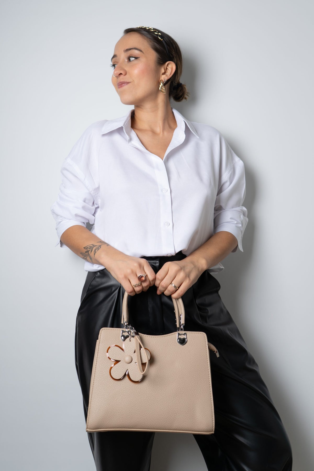 Cartera Min - Crema