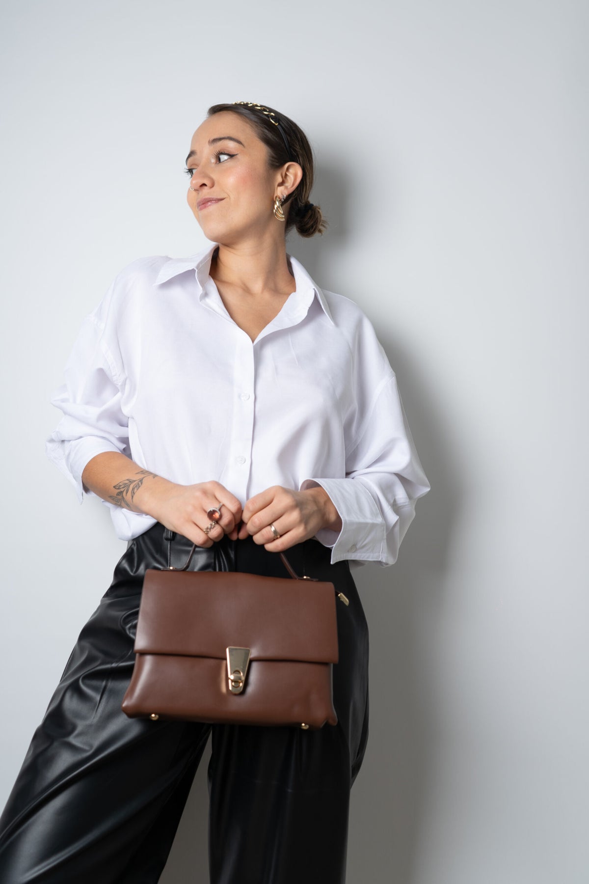 Cartera Ines - Cafe oscuro