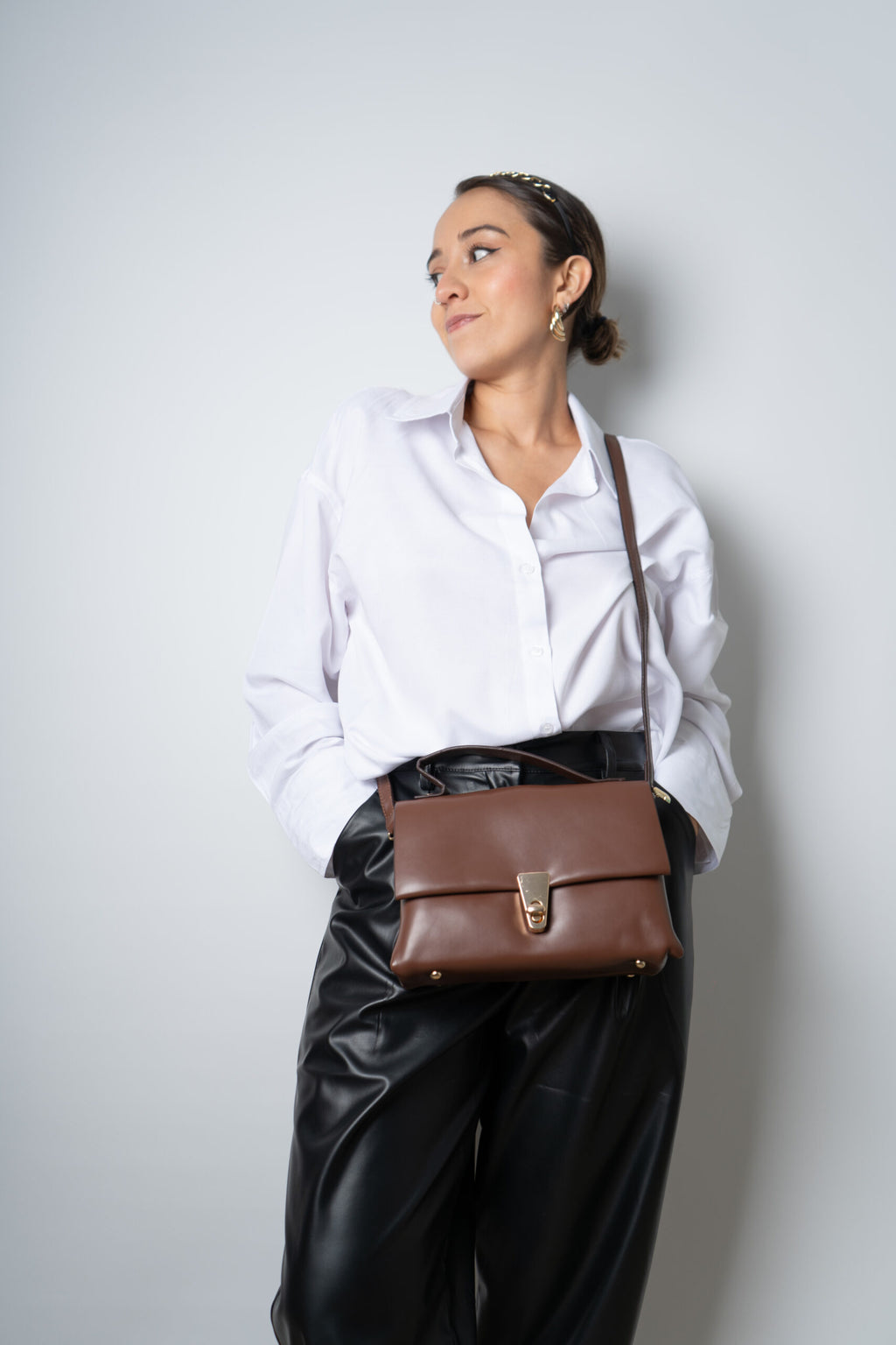Cartera Ines - Cafe oscuro