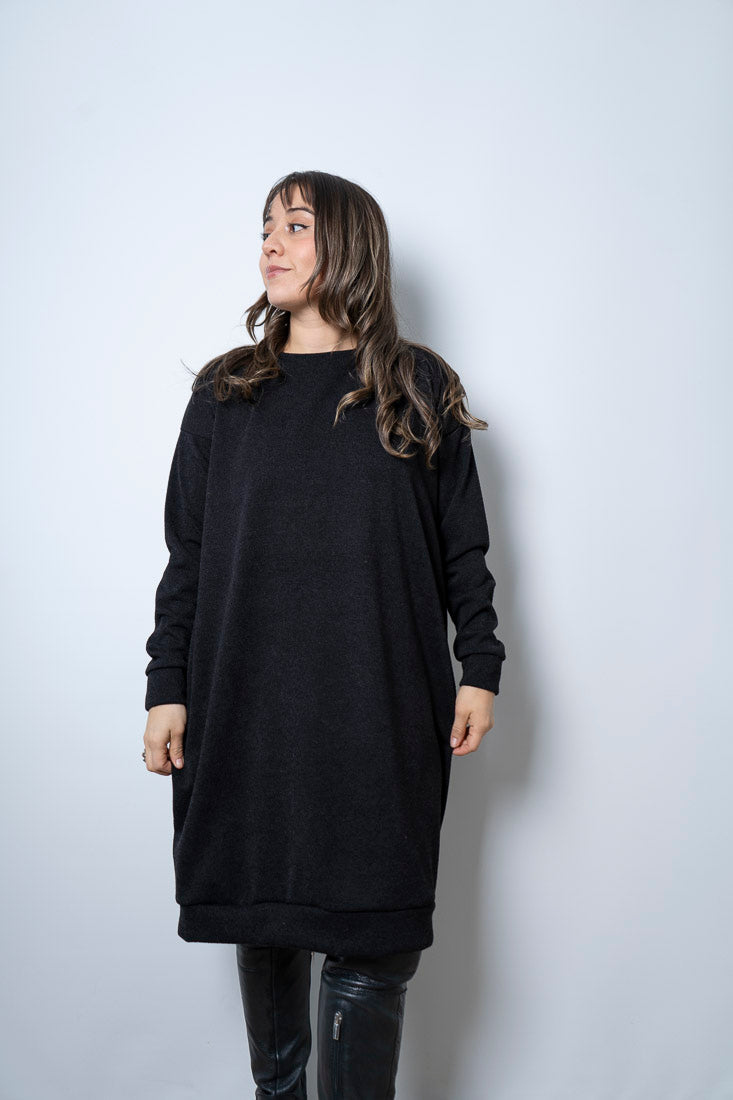 Vestido Lanilla Lily - Negro