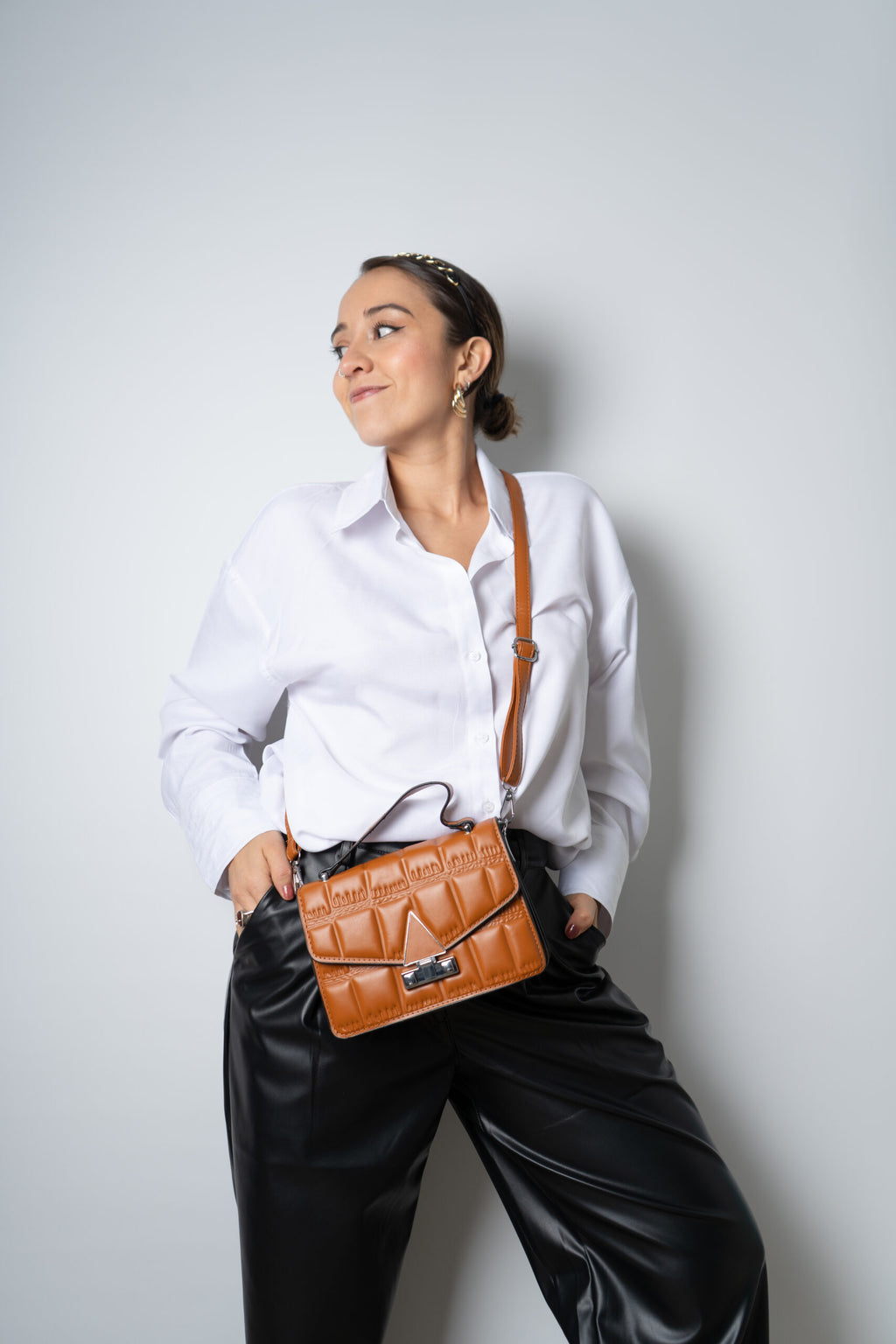 Cartera Diana - Café camel