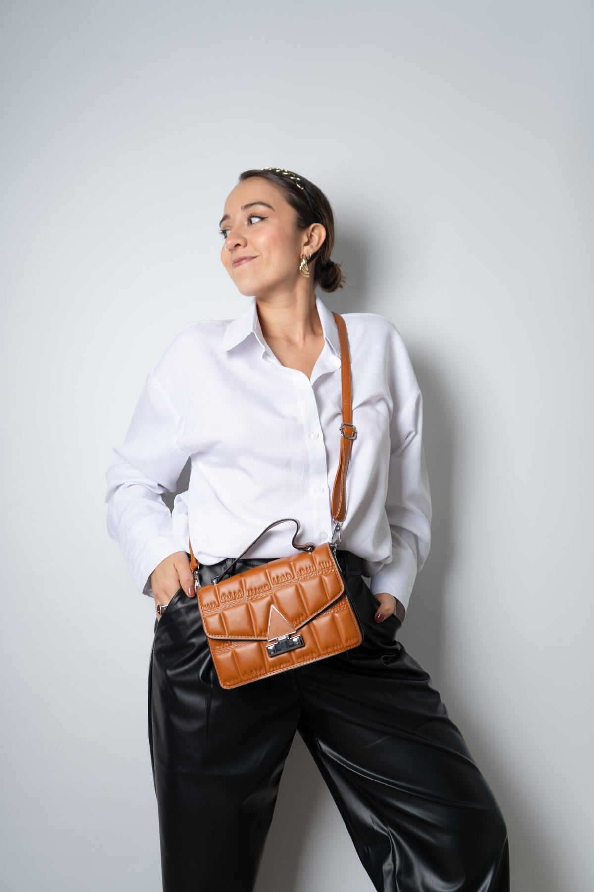 Cartera Diana - Café camel