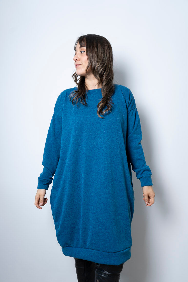 Vestido Lanilla Lily - Azul