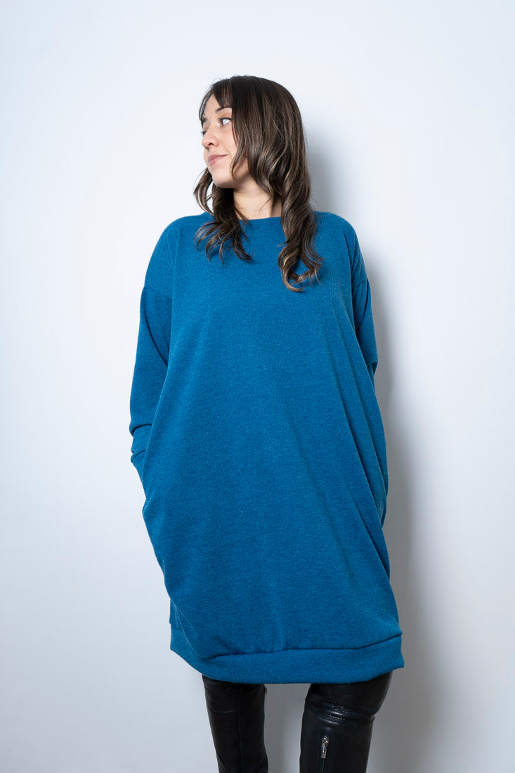 Vestido Lanilla Lily - Azul