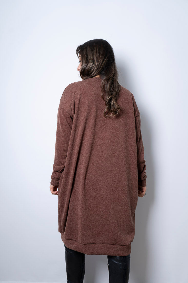 Vestido Lanilla Lily - Cafe