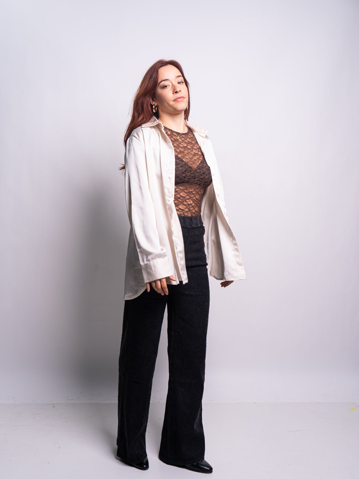 Blusa Satin - Crema