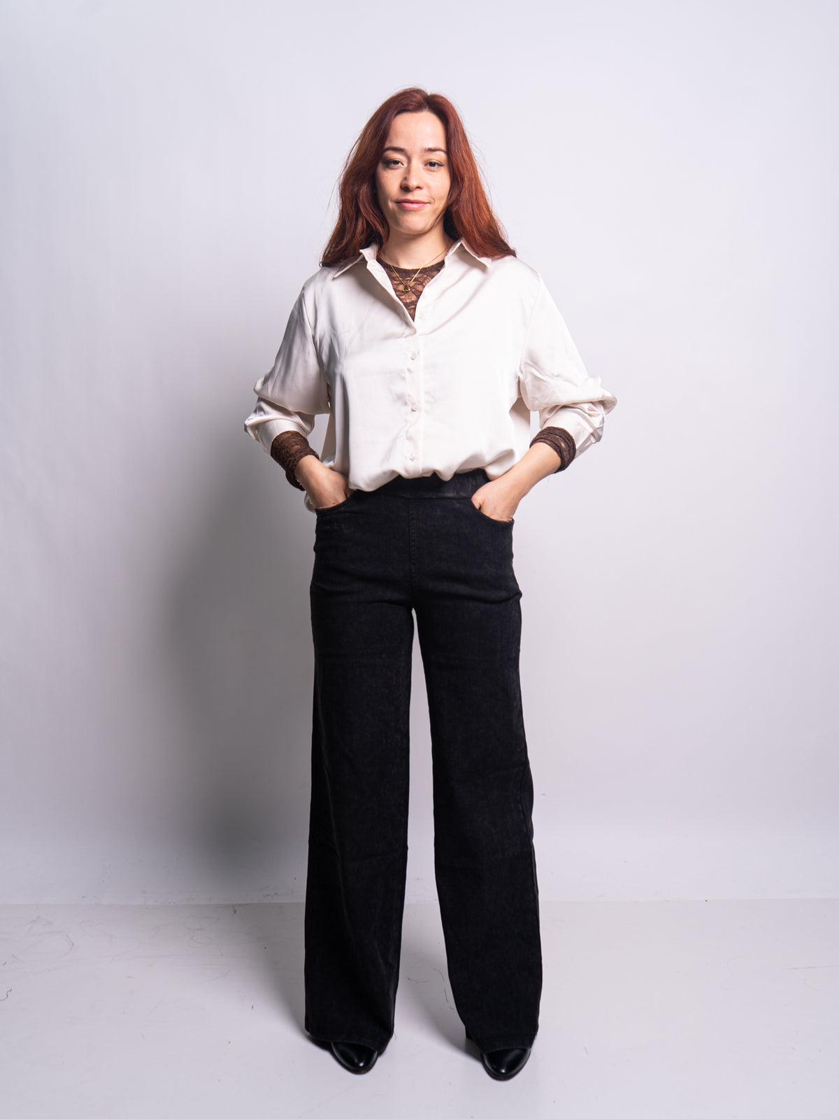 Blusa Satin - Crema