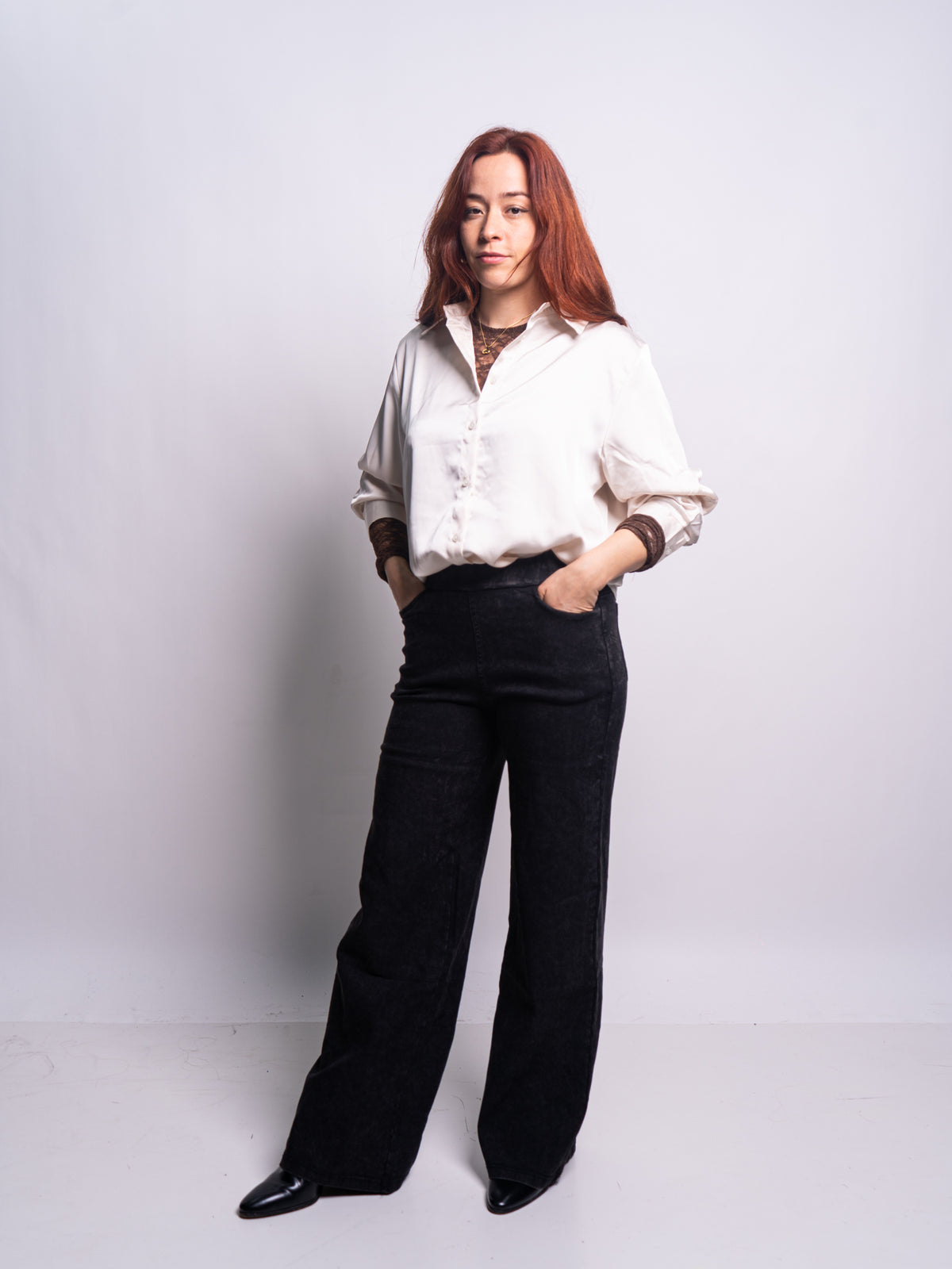 Blusa Satin - Crema