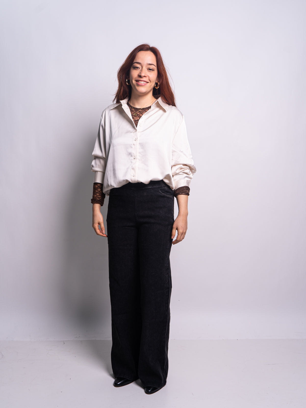Blusa Satin - Crema
