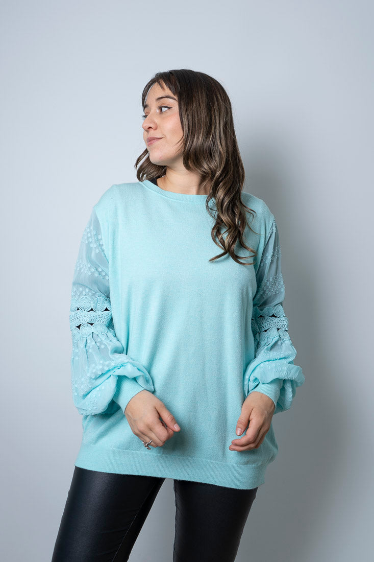 Sweater Laura - Celeste