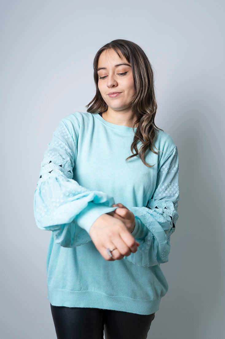 Sweater Laura - Celeste