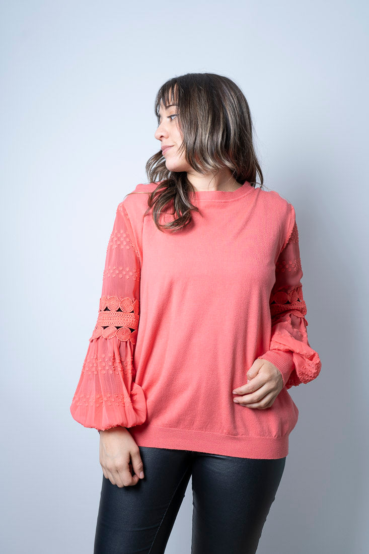 Sweater Laura - Coral