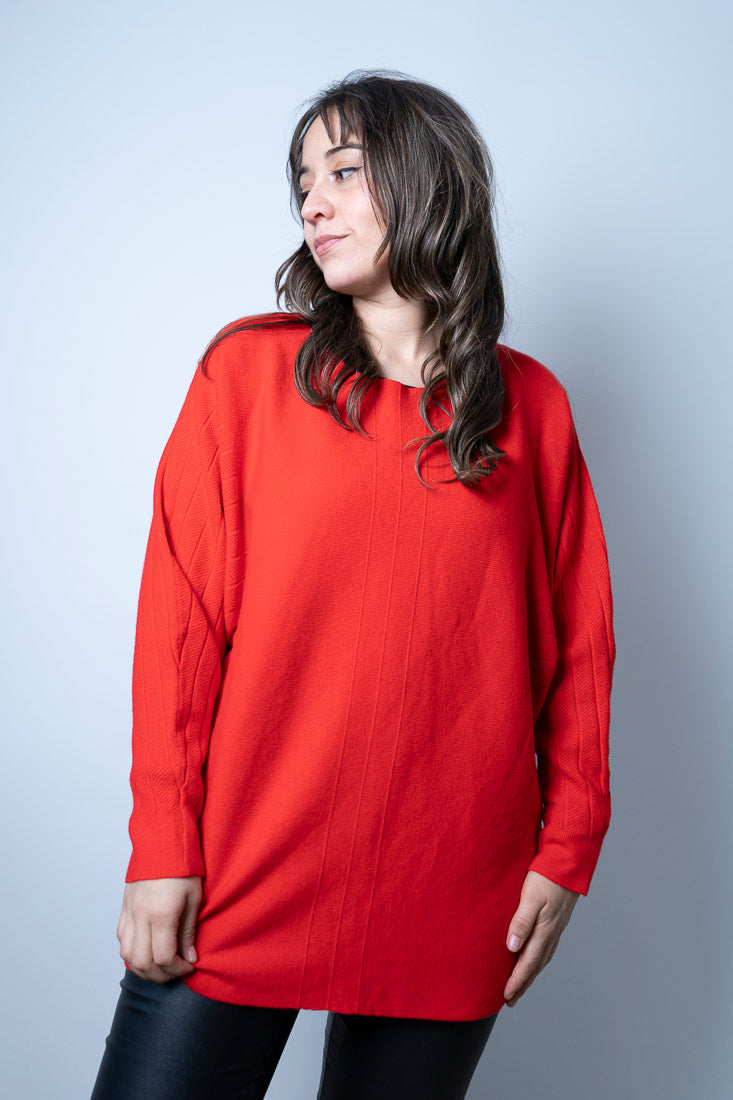 Sweater Violeta -  Rojo