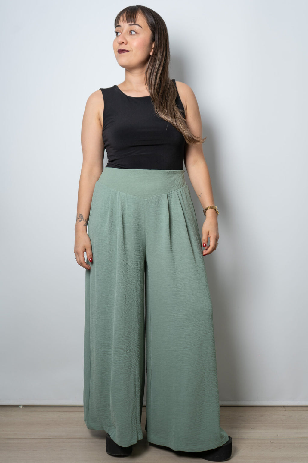 Pantalon Isabella -Verde agua