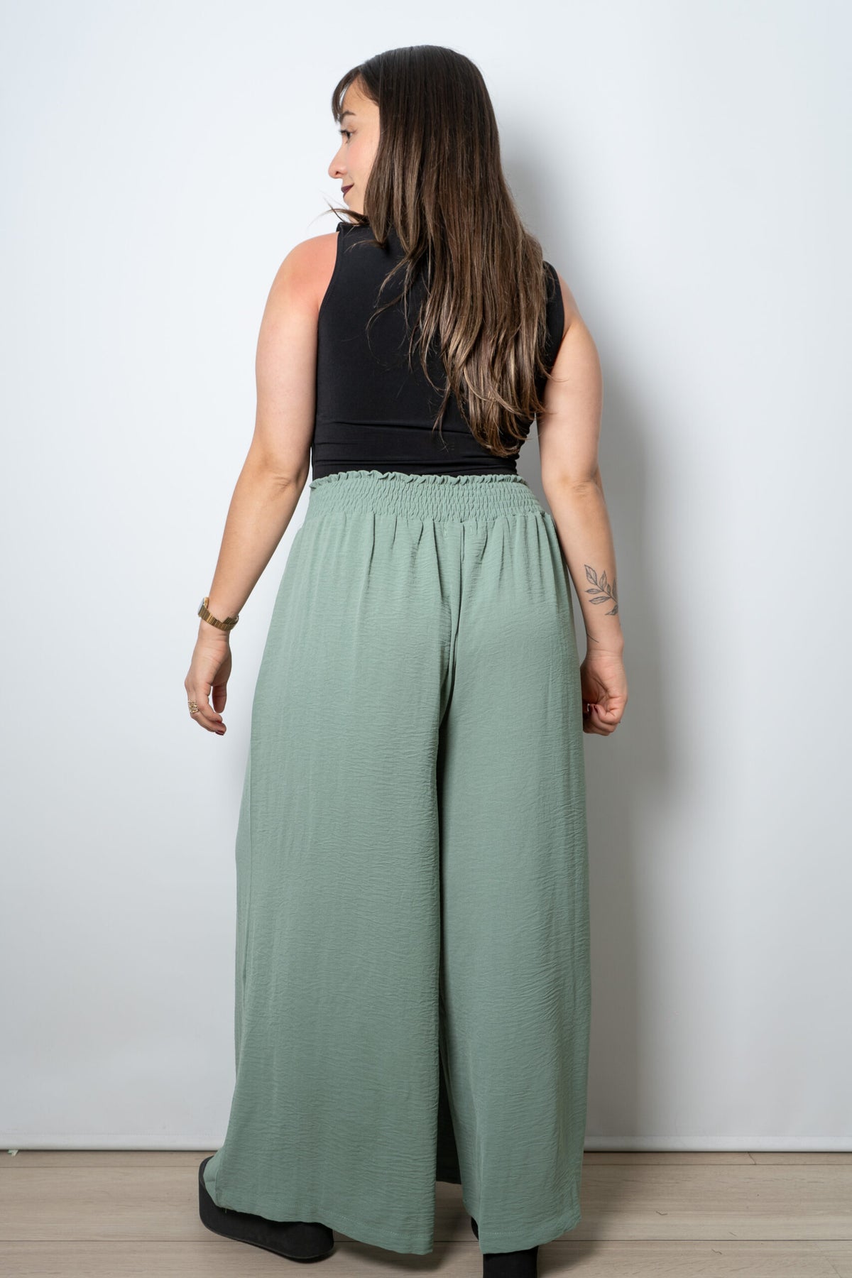 Pantalon Isabella -Verde agua