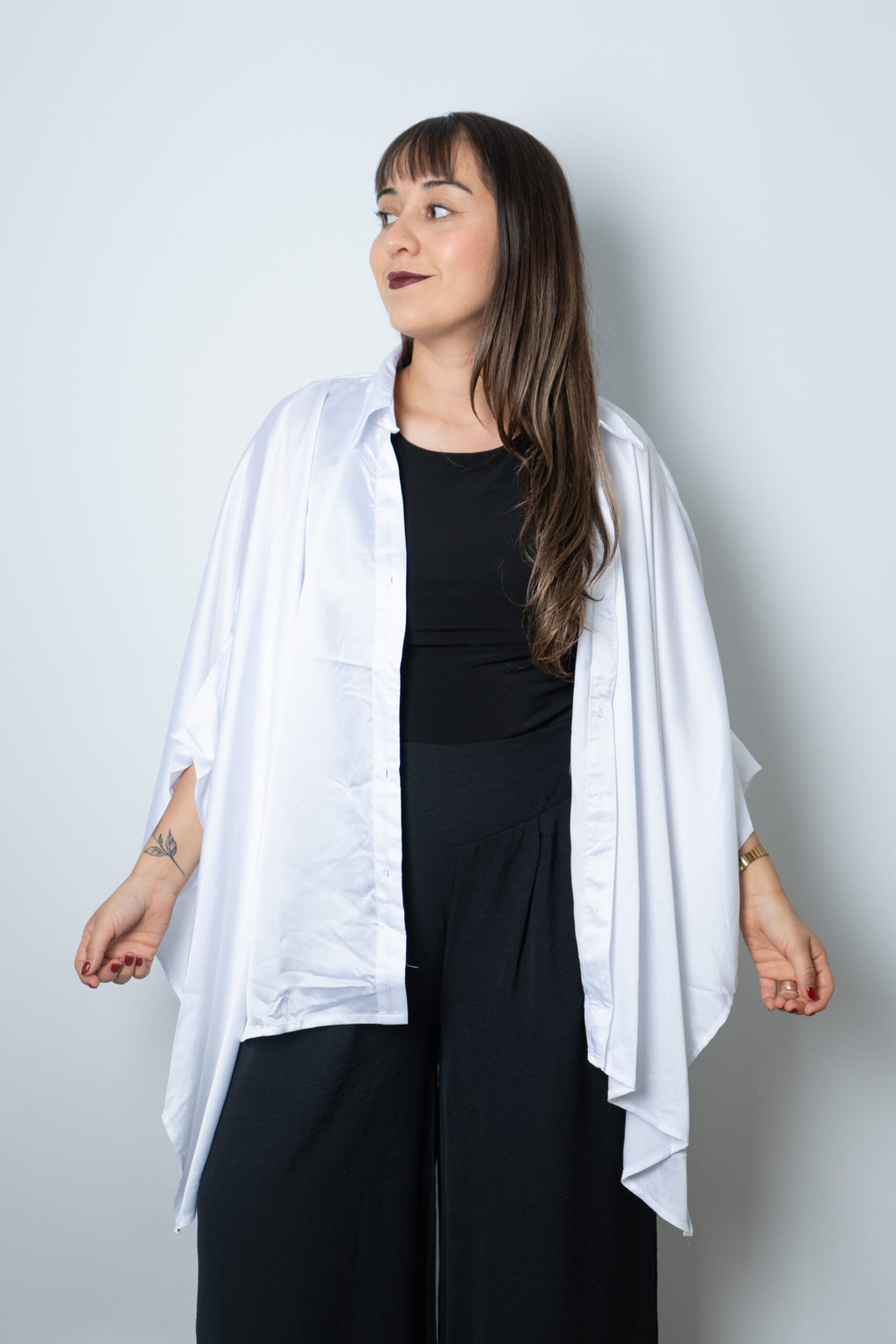 Blusa Satin Lucia - Blanca