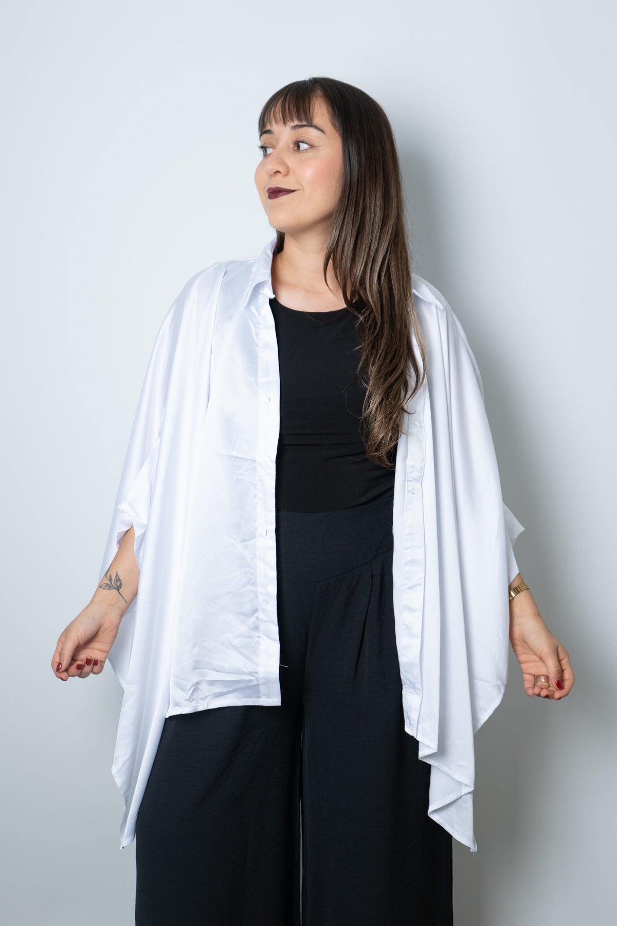 Blusa Satin Lucia - Blanca