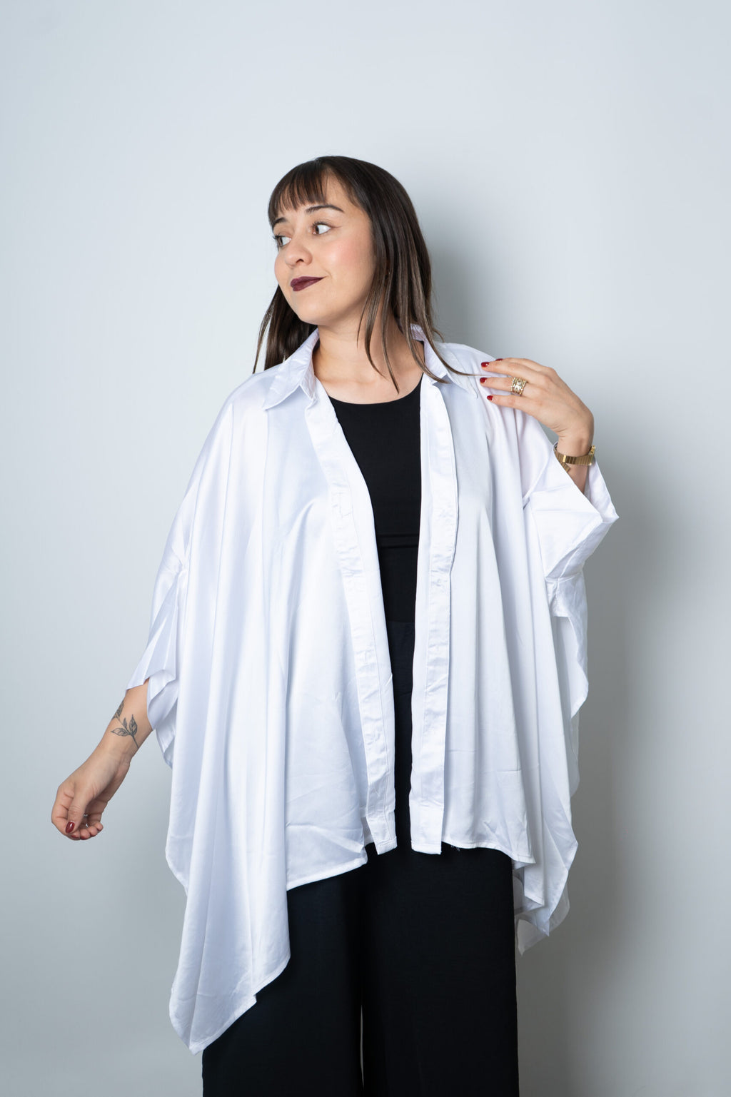Blusa Satin Lucia - Blanca