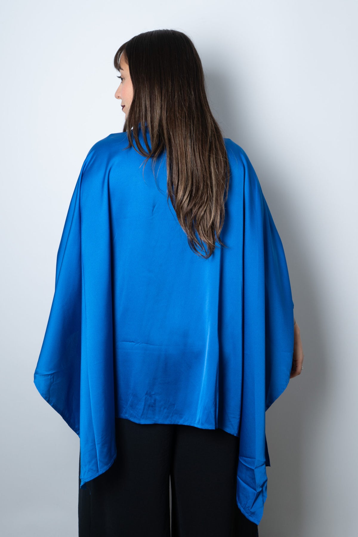 Blusa Satin Lucia - Azul