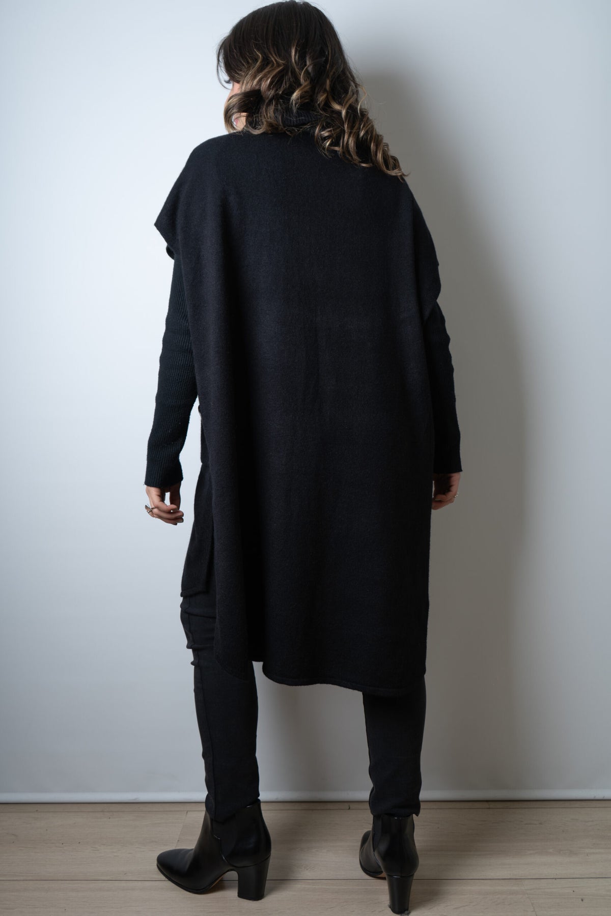 Sweater Mini vestido - Negro